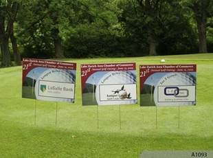 Golf Outing Signs with Sponsor Names & Logos