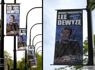 Lee Dewyze blvd. Banners in Mt. Prospect