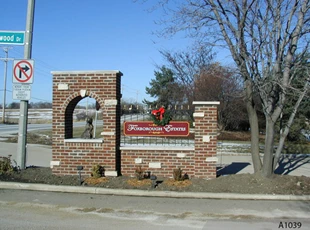 Carved or Routed PVC Entrance Sign - Foxborough Estates, Kildeer, IL