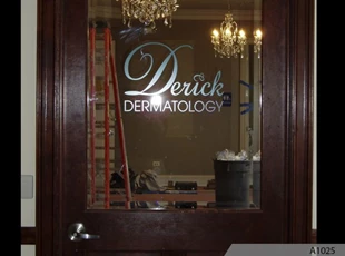 Frosted / etched Look Window Lettering