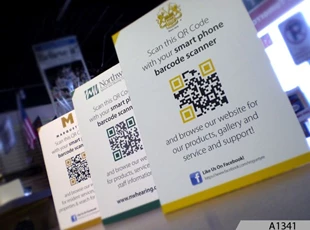 QR Code Table Top Signs