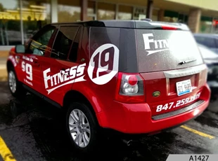 Vehicle Wrap for Fitness 19 in Arlington Heights