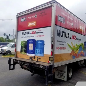 ACE Hardware is using their wrapped box truck for effective advertising while Driving or Parking!