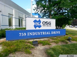 Refurbished Monument Sign for OSG USDA Inc. in Bensenville, IL