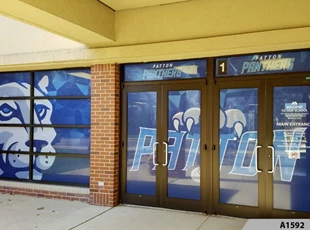 Perforated Window Film | Full Color Window Graphics | Education | Patton Elementary School, Arlington Heights, IL