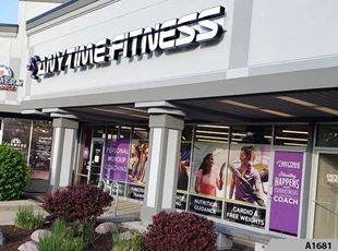 Perforated Window Film | Full Color Window Graphics | Fitness | Anytime Fitness, Arlington Heights, IL