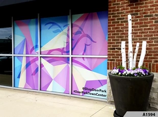 Full Color Window Graphics | Outdoor Vinyl Lettering & Graphics | Retail | Deer Park Town Center, deer Park, IL