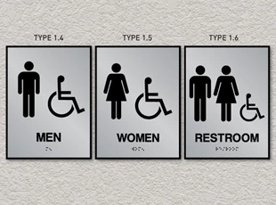 ADA Pro System Restroom Signs - Accessible
