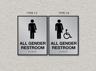 ADA Pro System Restroom Signs - Gender Neutral