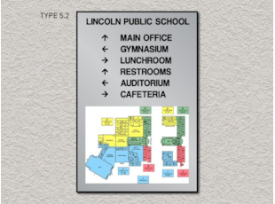 ADA Pro System - Wayfinding Map Directional Sign