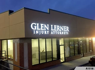Front lit Channel Letters - Glen Lerner - A1518