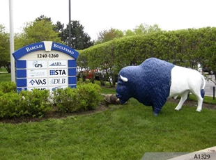 Foam Monument Sign with 3-Dimensional Tenant Signs | Buffalo Grove