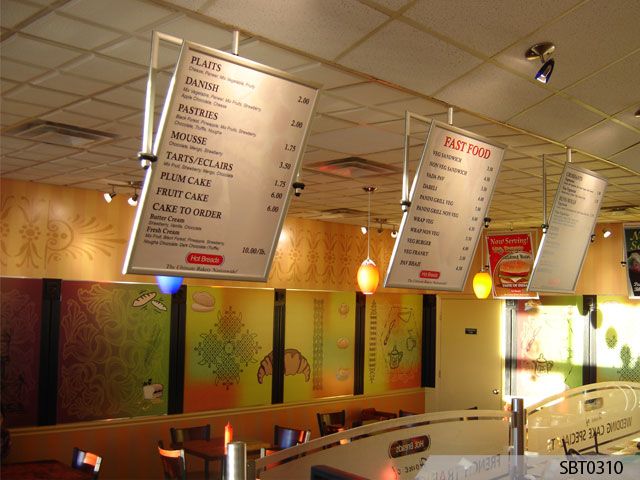 indoor signage - menu board