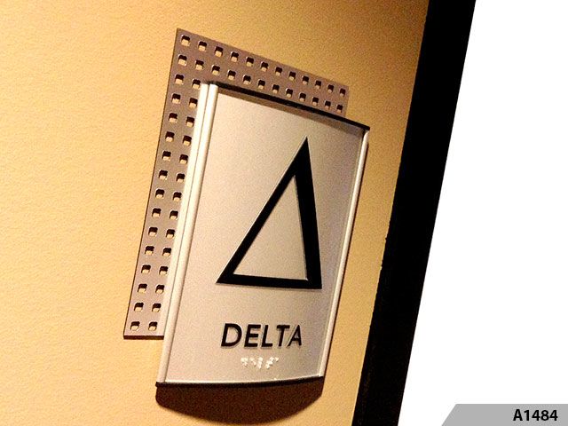 ADA Sign with Frame and Backer - A1484