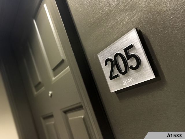 Brushed Aluminum ADA Sign - A1533