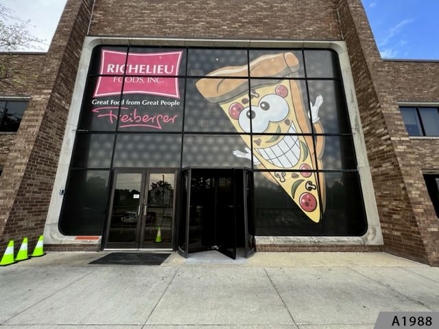 Perforated Vinyl allows 70% of the graphics visible while maintaining see through visibility of 30%, it greatly increases the image visability