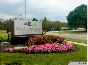 Monument Signs | Property Management | Carol Stream | Aluminum