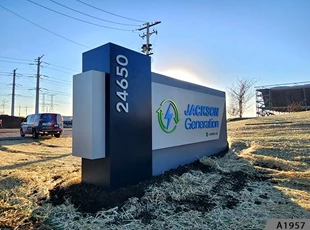 A custom monument sign allows businesses to showcase their unique brand identity in a prominent and permanent way. By incorporating custom logos, colors, and fonts, the sign becomes a powerful visual representation of the company, helping to reinforce bra