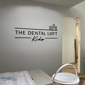 3-Dimensional Black Brushed Aluminum Lettering for the Dental office