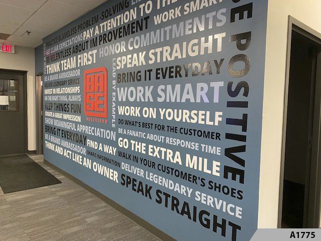 Word Cloud Wall Graphics and 3-Dimensional Letters - A1775