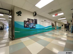 Digitally printed vinyl graphics and 3-Dimensional Lettering as hall way decoration for Northwest Suburban Special Education Organization in Mt. Prospect, IL