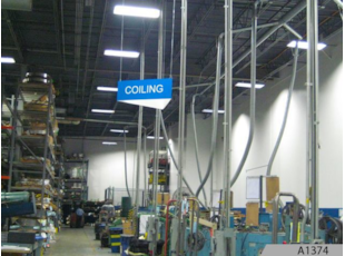 Hangining Warehouse Wayfinding