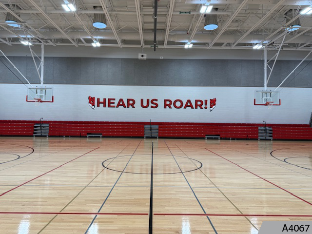 Get that school spirit roaring with the perfect wall graphic slogan.