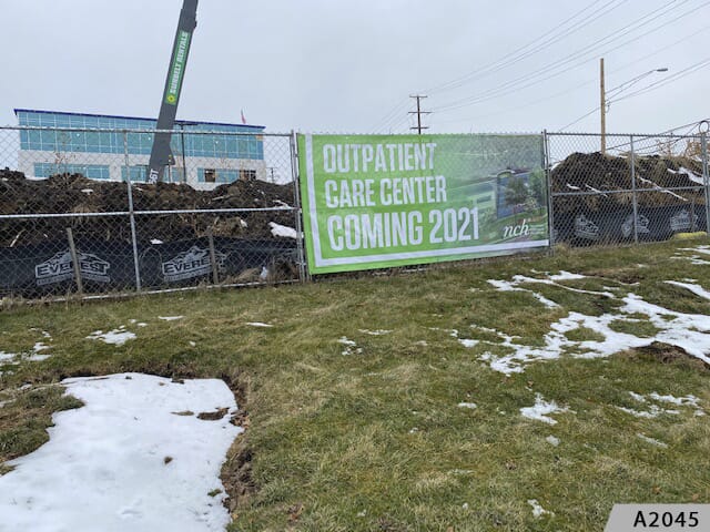 Display the coming soon information at your construction sites with mesh banners that last longer than standard banners.