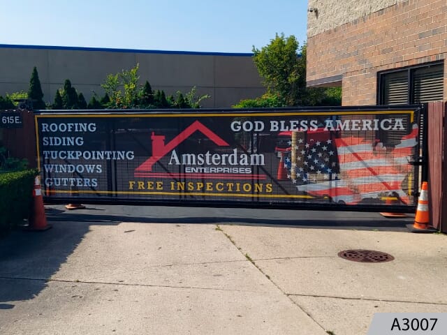 Mesh banners have the durability and longevity for any construction site.