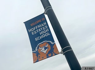 Pole Banners | Schools, Colleges & Universities | Hoffman Estate | Vinyl