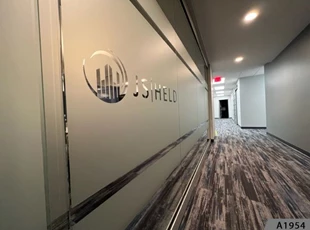 Etched Etched Glass Vinyl as privacy film, very impressive without the huge price tag | Advertising & Design | Palatine, Cook County, Illinois | Vinyl