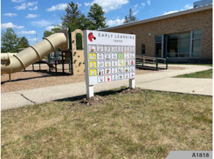 Post & Panel Signs | Schools, Colleges & Universities | Arlington Heights | Wood