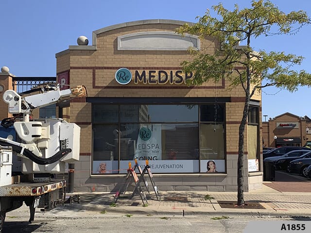 Back lit channel dimensional letters are a sure way of standing out at night.