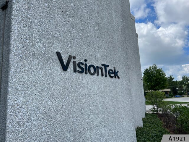 Sometimes simple is best, and you can't go wrong with black acrylic dimensional lettering.