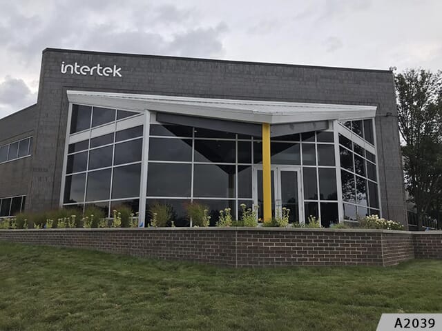 Mainting brand consistency, inside the building and out with dimensional logo graphics built to spec.