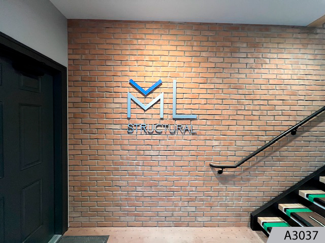 Construction companies can utilize dimensional graphics for their clients that can be installed on brick, cinder block and masonry walls.