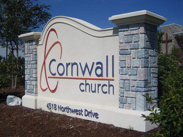 Cornwall Chruch Monument Sign
