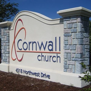 Cornwall Chruch Monument Sign