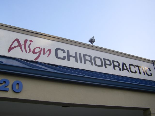 Three Dimential Custom Lettering for Align Chiropractic