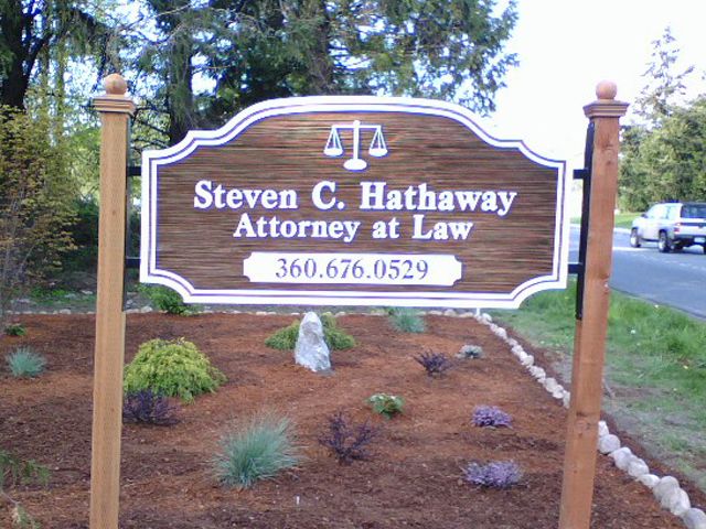Custom Sandblasted Sign for Steven Hathaway