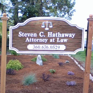 Custom Sandblasted Sign for Steven Hathaway