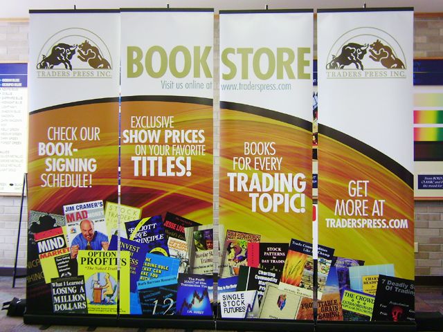 Set of 4 Retractable Banner Stands for Tradeshow