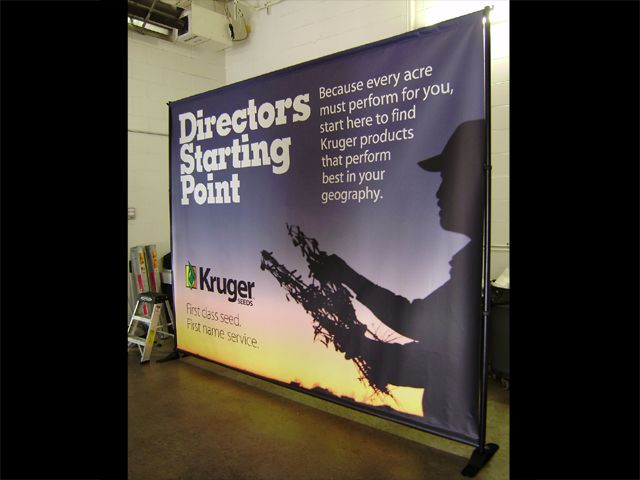 Oversized Fabric Banner with Framework