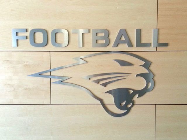 Brushed Silver Raised Logo