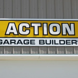 Dimensional Lettering Mounted to Exterior Sign