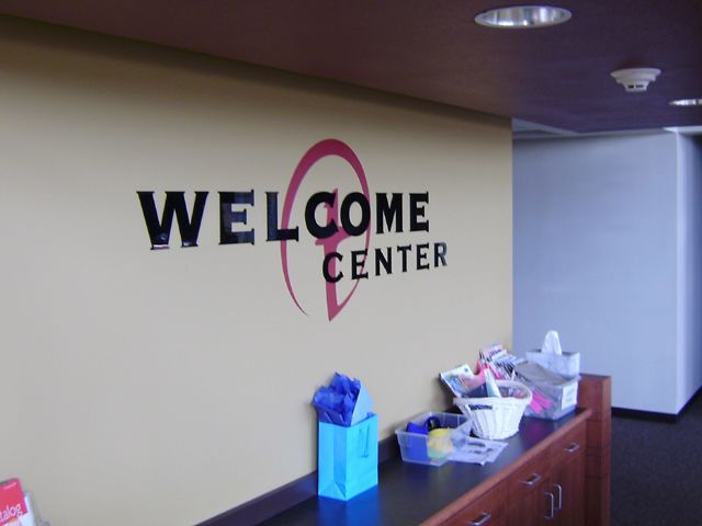 Welcome Center Dimensional Wall Lettering