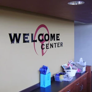 Welcome Center Dimensional Wall Lettering