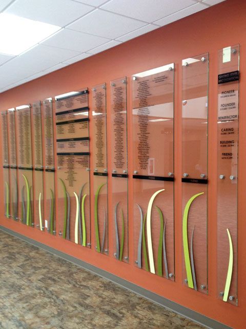Custom Fabricated Donor Wall