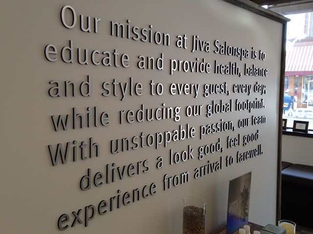 Cut Acrylic Lettering