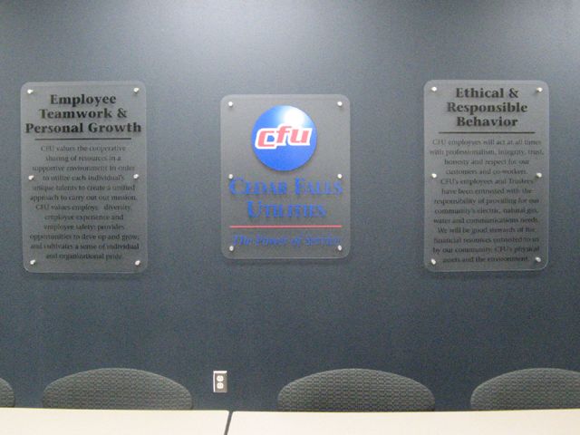 Cedar Falls Utilities Interior Clear Plexiglass + Standoffs